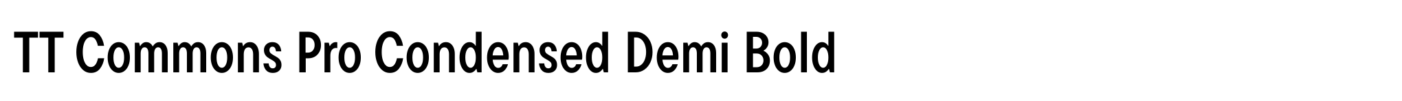 TT Commons Pro Condensed Demi Bold image