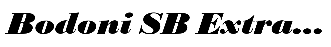 Bodoni SB ExtraBold Italic