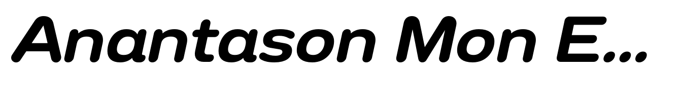Anantason Mon Expanded Semi Bold Italic
