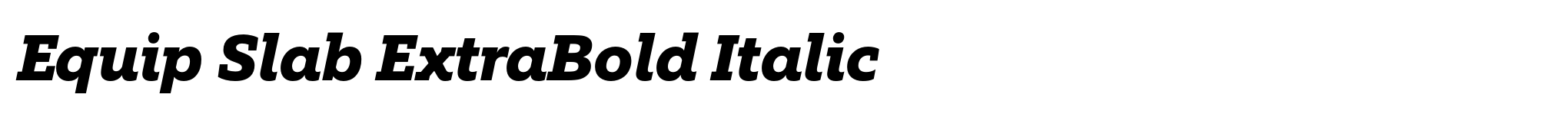 Equip Slab ExtraBold Italic image