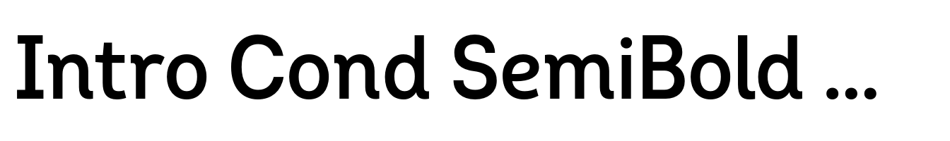Intro Cond SemiBold Alt