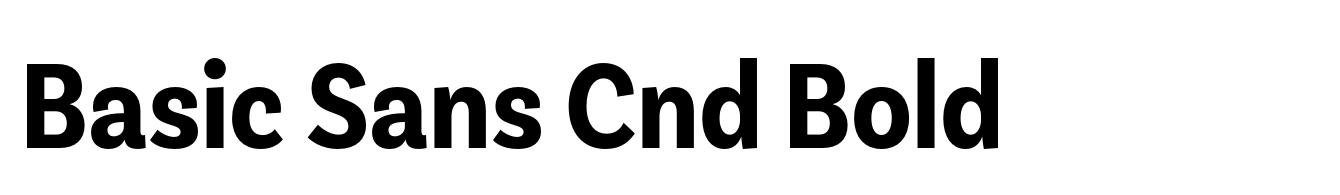 Basic Sans Cnd Bold