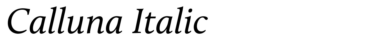 Calluna Italic