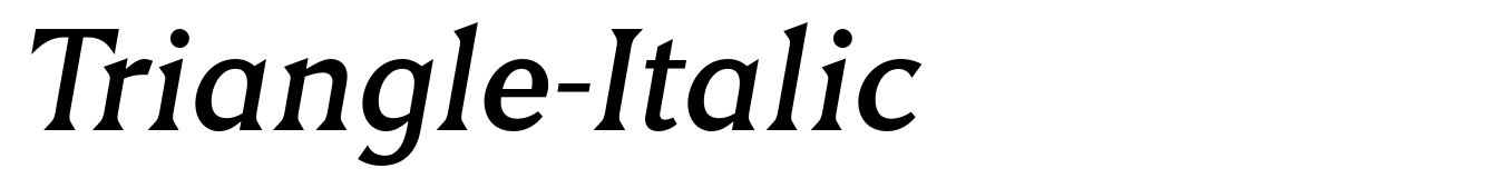 Triangle-Italic