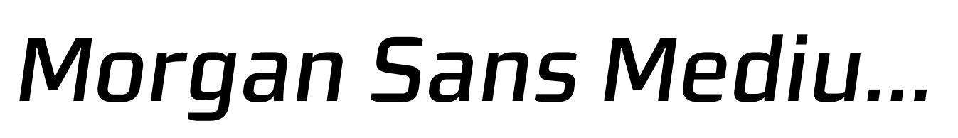 Morgan Sans Medium Italic