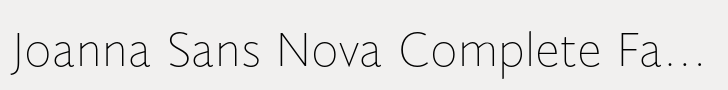Joanna Sans Nova CFF Pack familial complet
