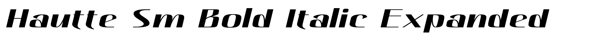 Hautte Sm Bold Italic Expanded image