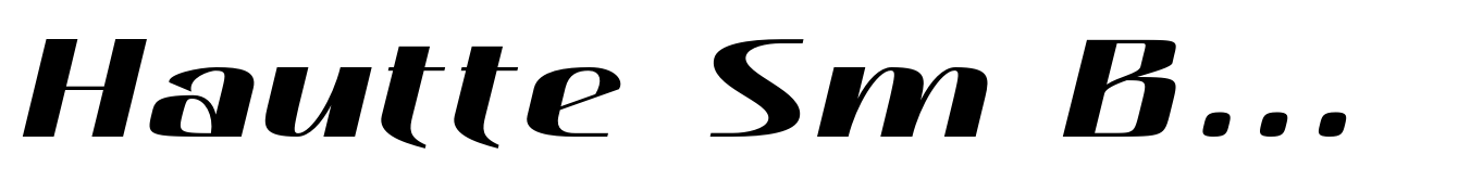 Hautte Sm Bold Italic Expanded