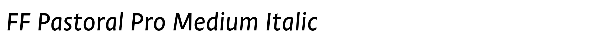 FF Pastoral Pro Medium Italic image
