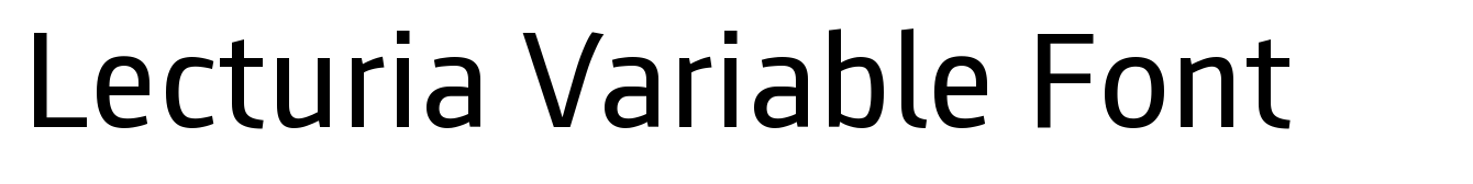 Lecturia Variable Font