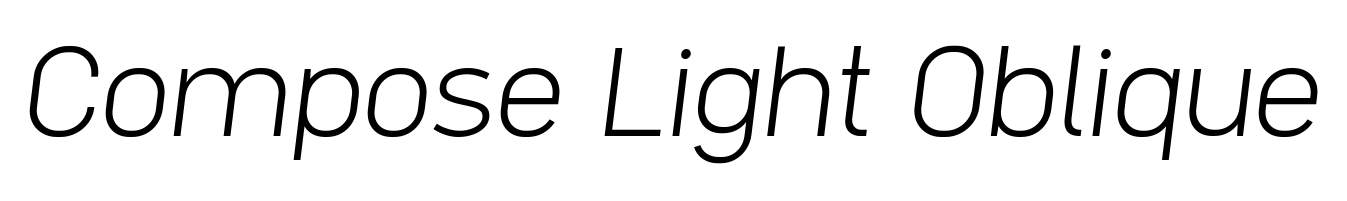 Compose Light Oblique