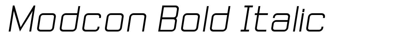 Modcon Bold Italic