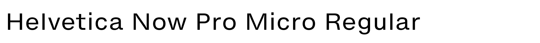 Helvetica Now Pro Micro Regular image