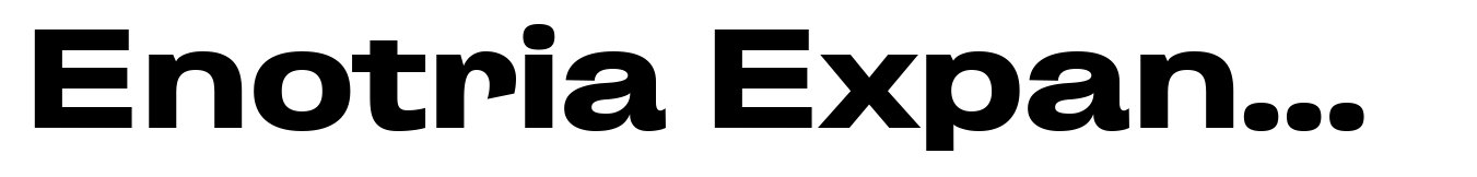 Enotria Expanded Bold
