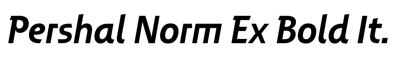 Pershal Norm Ex Bold Italic