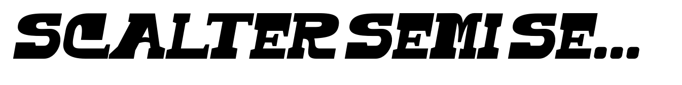 Scalter Semi Serif Slanted