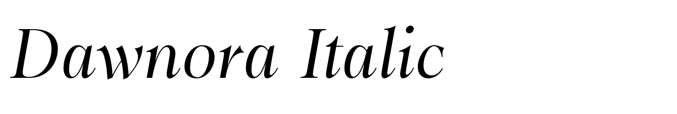 Dawnora Italic