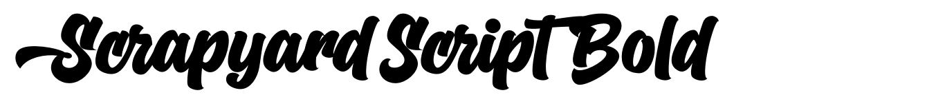 Scrapyard Script Bold