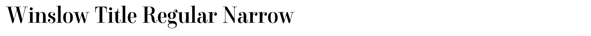 Winslow Title Regular Narrow image