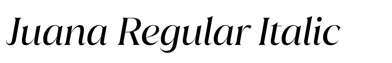 Juana Regular Italic
