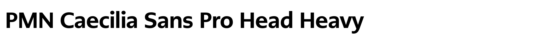 PMN Caecilia Sans Pro Head Heavy image