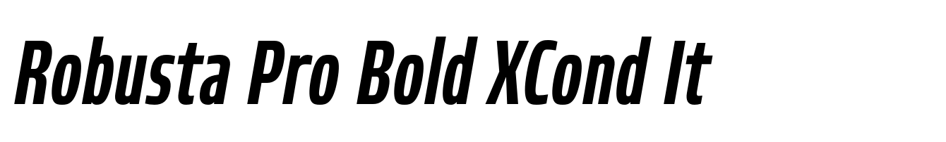 Robusta Pro Bold XCond It