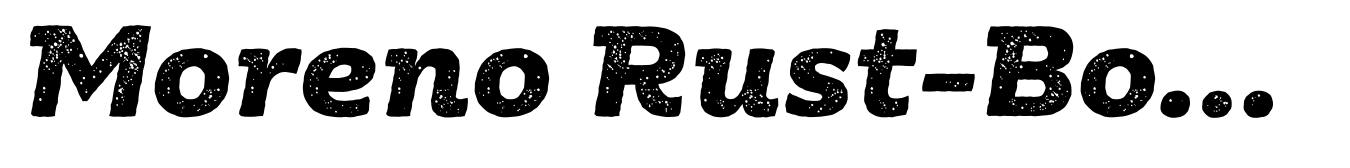 Moreno Rust-Bold Italic
