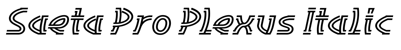 Saeta Pro Plexus Italic