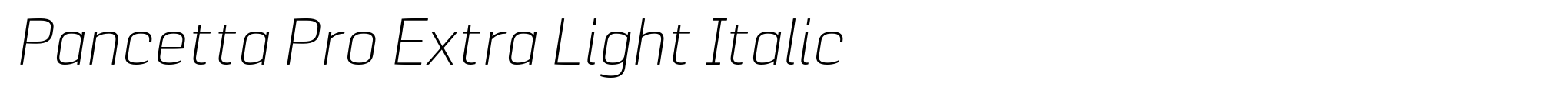 Pancetta Pro Extra Light Italic image