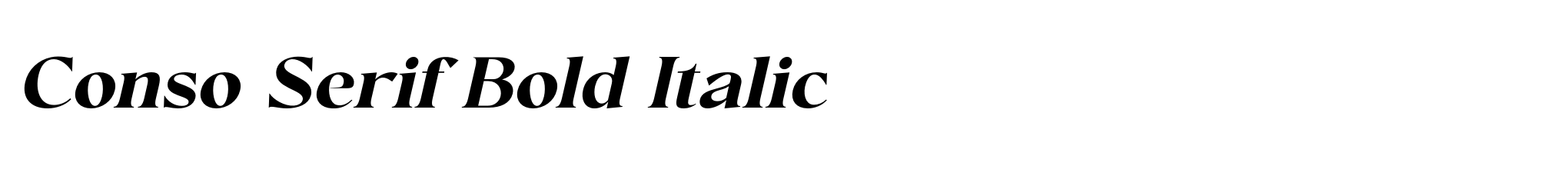 Conso Serif Bold Italic image