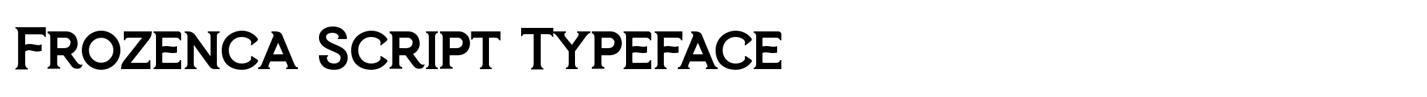 Frozenca Script Typeface image