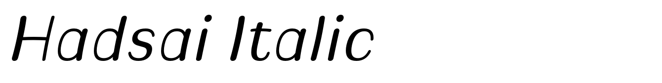 Hadsai Italic