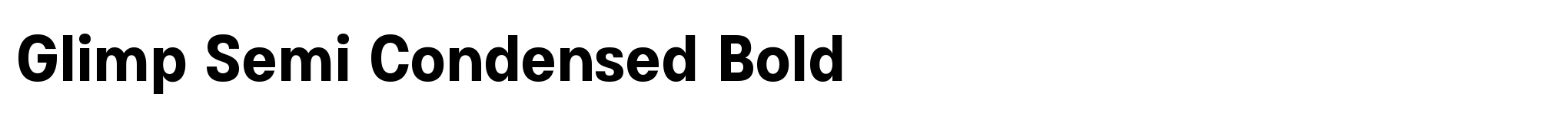 Glimp Semi Condensed Bold image