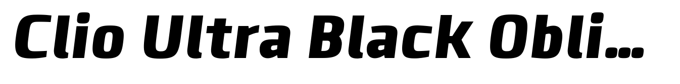 Clio Ultra Black Oblique