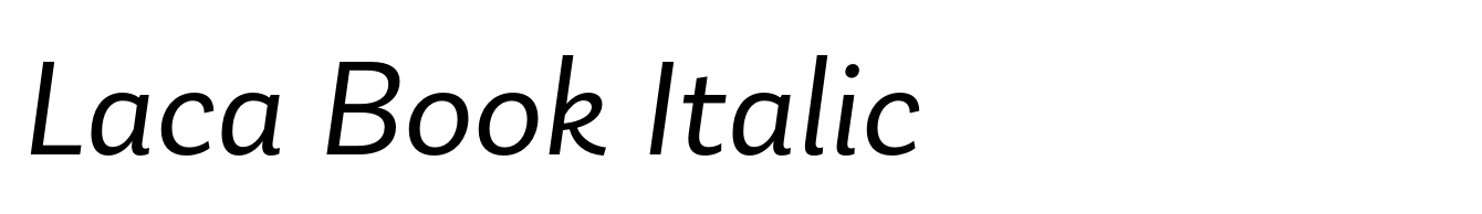 Laca Book Italic