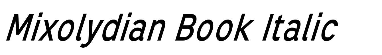 Mixolydian Book Italic