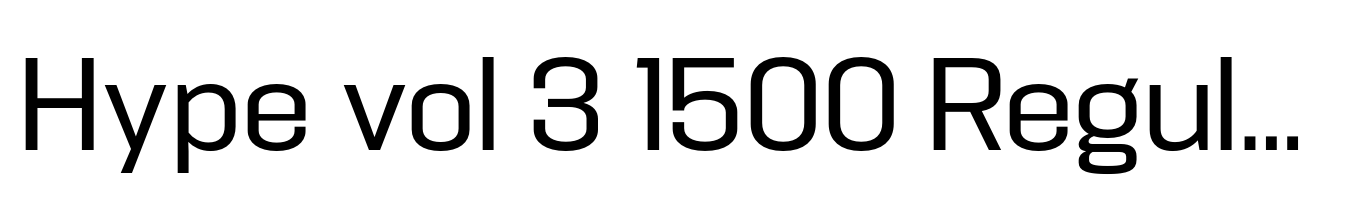 Hype vol 3 1500 Regular