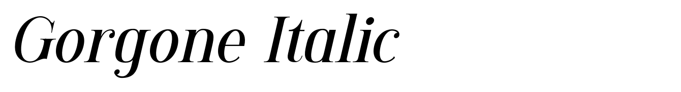 Gorgone Italic