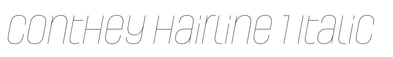 Conthey Hairline 1 Italic