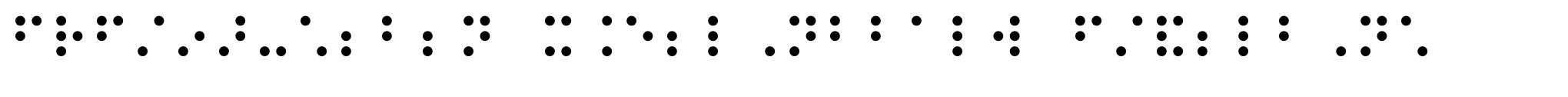 PIXymbols Braille Italic image
