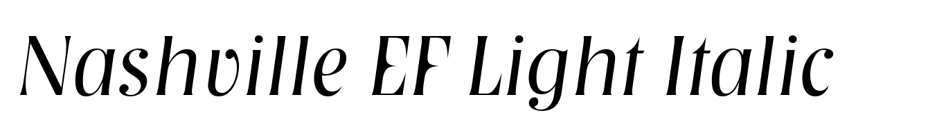 Nashville EF Light Italic