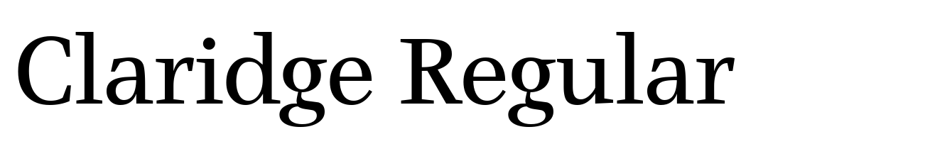 Claridge Regular