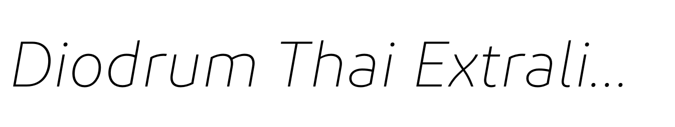 Diodrum Thai Extralight Italic