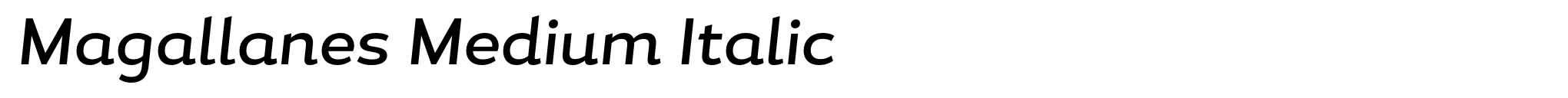 Magallanes Medium Italic image