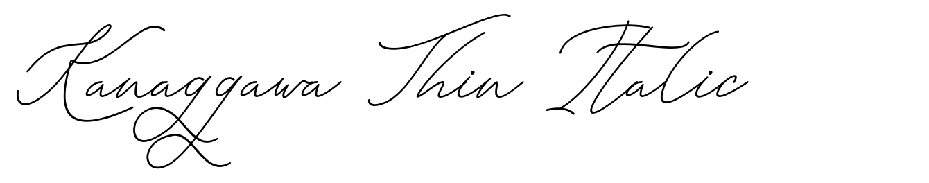 Kanaggawa Thin Italic