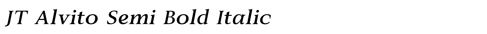 JT Alvito Semi Bold Italic image