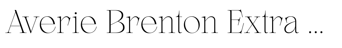 Averie Brenton Font, Webfont & Desktop