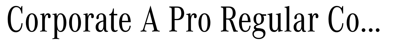 Corporate A Pro Regular Condensed