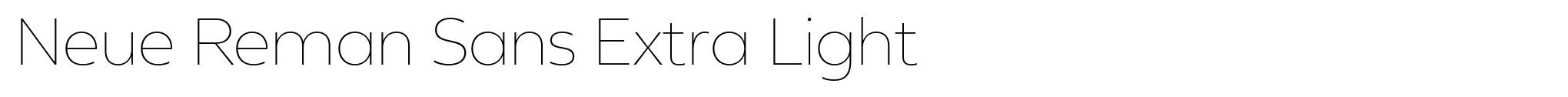 Neue Reman Sans Extra Light image