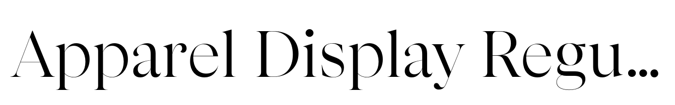 Apparel Display Regular